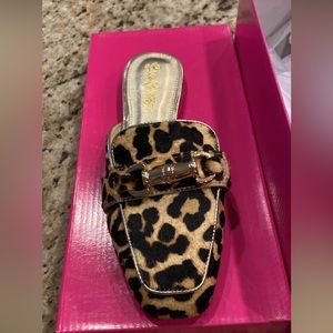 NWT Lilly Pulitzer Leopard Mules
